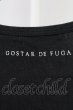 画像4: GOSTAR DE FUGA / 半袖エンブレム刺繍Tシャツ 44 ブラック T-25-09-05-003-GO-ts-YM-ZT (4)