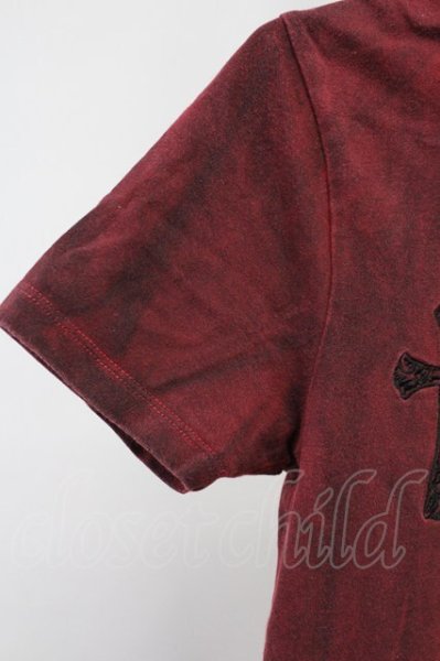 画像5: FUGA / エンブロイダリークロスコーティングポロシャツ 44 レッド T-25-09-05-004-FU-ts-YM-ZT171 (5)