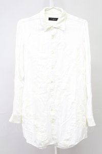 CIVARIZE / Sincereレース切り替えロングシャツ 44 ホワイト T-25-09-05-005-CI-sh-YM-ZT