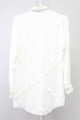 画像2: CIVARIZE / Sincereレース切り替えロングシャツ 44 ホワイト T-25-09-05-005-CI-sh-YM-ZT (2)