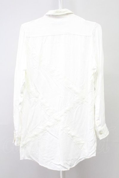 画像2: CIVARIZE / Sincereレース切り替えロングシャツ 44 ホワイト T-25-09-05-005-CI-sh-YM-ZT