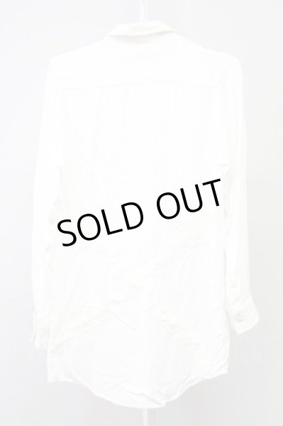 画像2: CIVARIZE / Sincereレース切り替えロングシャツ 44 ホワイト T-25-09-05-005-CI-sh-YM-ZT171 (2)