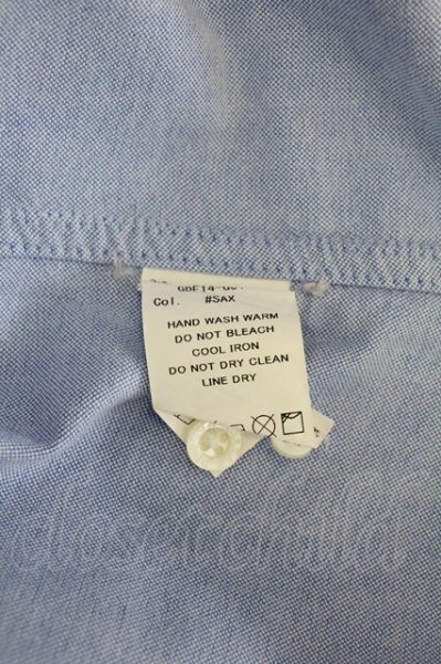 画像7: GOSTAR DE FUGA / Mainstream ボタンダウンブロード 44 ライトブルー T-25-09-05-008-GO-sh-YM-ZT171 (7)