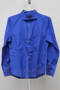 GOSTAR DE FUGA / Initiative ワイドカラーブロードシャツ 44 ブルー T-25-09-05-010-GO-sh-YM-ZT
