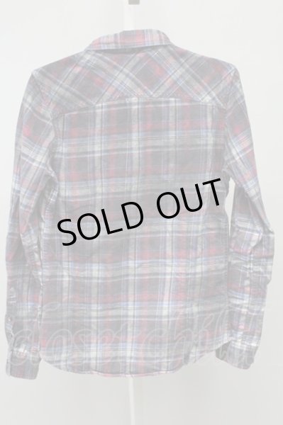 画像2: FUGA / Authorized顔料チェックシャツ 44 レッド T-25-09-05-011-FU-sh-YM-ZT (2)