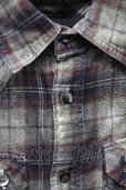 画像3: FUGA / Square 顔料加工チェックウエスタンシャツ 44 レッドｘグレー T-25-09-05-012-FU-sh-YM-ZT (3)