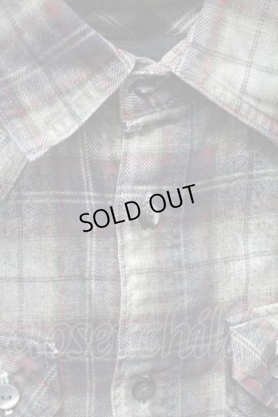 画像3: FUGA / Square 顔料加工チェックウエスタンシャツ 44 レッドｘグレー T-25-09-05-012-FU-sh-YM-ZT