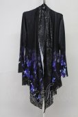画像1: CIVARIZE / Angerレイヤードレーストッパーフラワーカーディガン 44 ブラックｘブルー T-25-09-05-013-CI-to-YM-ZT (1)