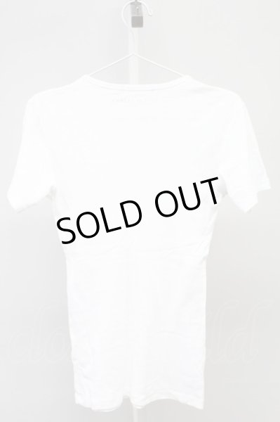 画像2: GOSTAR DE FUGA / 半袖エンブレム刺繍Tシャツ 44 ホワイト T-25-09-05-002-GO-ts-YM-ZT (2)