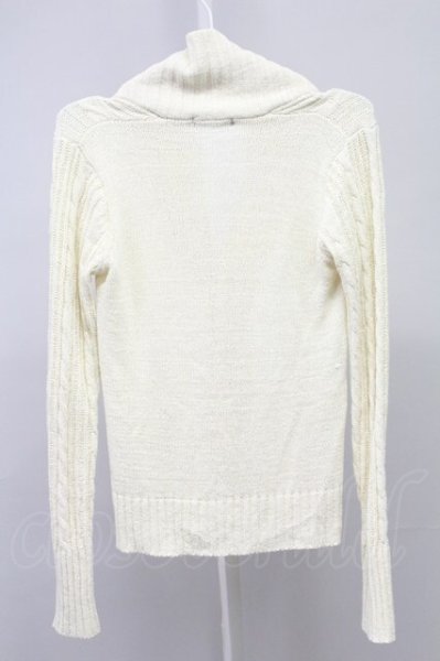 画像2: GOSTAR DE FUGA / Integratorテープヤーンカーディガン 44 ホワイト T-25-09-05-014-GO-to-YM-ZT026 (2)