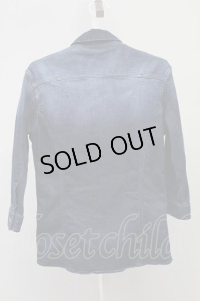 画像2: Zero by TORNADO MART / ハイパーストレッチデニムシャツ M インディゴ T-25-09-05-015-Ze-sh-YM-ZT (2)