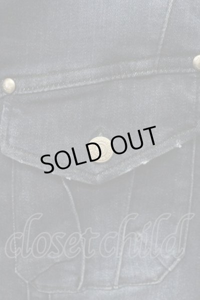 画像4: Zero by TORNADO MART / ハイパーストレッチデニムシャツ M インディゴ T-25-09-05-015-Ze-sh-YM-ZT (4)