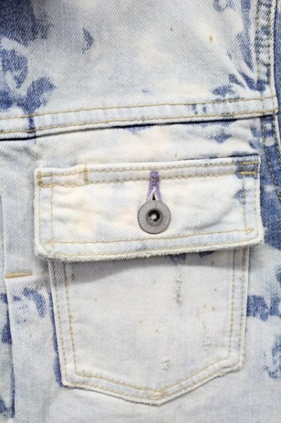 画像4: 5351pour les Hommes / ストレッチデニムGジャンブリーチジャケット 1 インディゴ T-25-09-05-016-53-ja-YM-ZT026 (4)