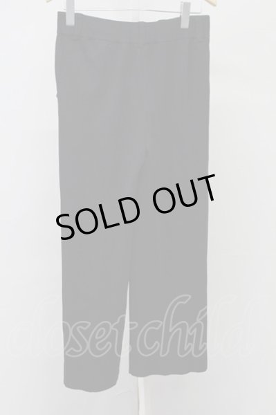 画像2: NO ID. / クールタッチニットバギートラウザーズパンツ 1 ブラック T-25-09-05-017-NO-pa-YM-ZT026 (2)