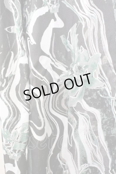 画像5: TORNADO MART / マーブルフラワープリントシャツ LL グリーン T-25-09-11-018-TO-sh-YM-ZT (5)