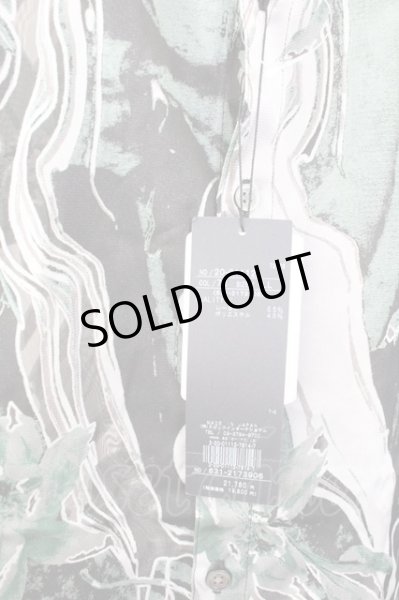 画像6: TORNADO MART / マーブルフラワープリントシャツ LL グリーン T-25-09-11-018-TO-sh-YM-ZT (6)