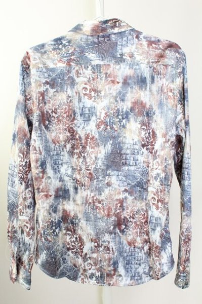 画像2: TORNADO MART / アラビアンクロコダイルプリントシャツ LL ブラウン T-25-09-11-019-TO-sh-YM-ZT220 (2)