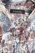 画像3: TORNADO MART / アラビアンクロコダイルプリントシャツ LL ブラウン T-25-09-11-019-TO-sh-YM-ZT