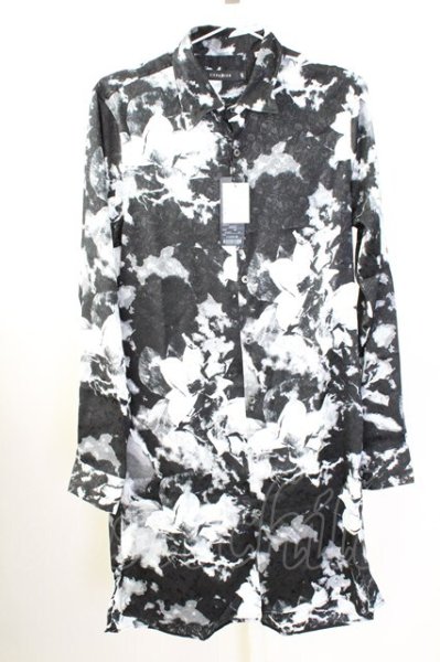 画像1: CIVARIZE / Ambition ローズジャガードロングシャツ 46 ブラック T-25-09-11-020-CI-sh-YM-ZT220 (1)