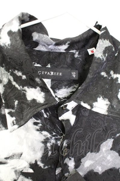 画像3: CIVARIZE / Ambition ローズジャガードロングシャツ 46 ブラック T-25-09-11-020-CI-sh-YM-ZT220 (3)