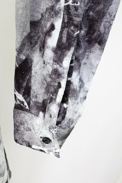画像4: CIVARIZE / Invisible花柄ジャガードロングシャツ 46 ブラック T-25-09-11-021-CI-sh-YM-ZT220 (4)