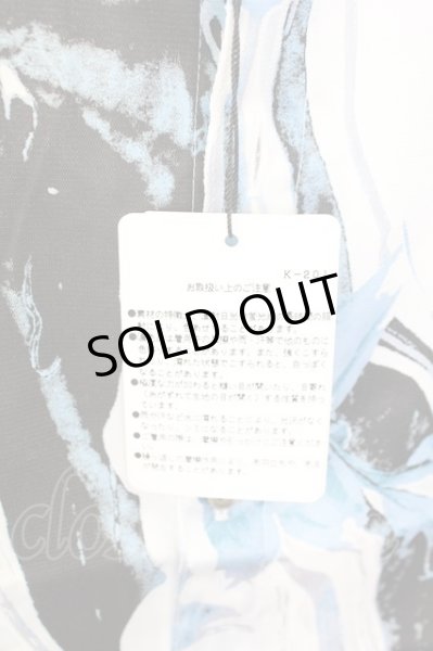 画像7: TORNADO MART / マーブルフラワープリントシャツ LL ブルー T-25-09-11-022-TO-sh-YM-ZT (7)