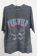 CavariA / ユーズドクルーネックTシャツ 44 グレー T-25-09-11-003-Ca-to-YM-ZT