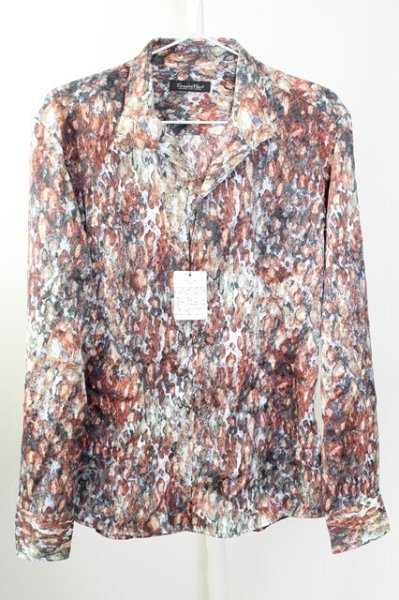 画像1: TORNADO MART / レオパードプリントシャツ LL ボルドー T-25-09-11-024-TO-sh-YM-ZT220 (1)