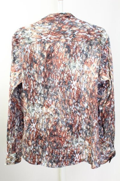 画像2: TORNADO MART / レオパードプリントシャツ LL ボルドー T-25-09-11-024-TO-sh-YM-ZT220 (2)