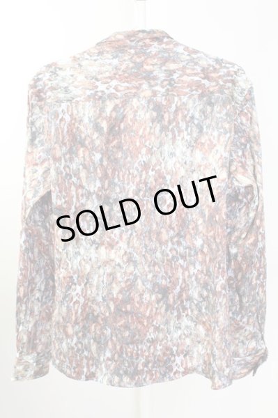 画像2: TORNADO MART / レオパードプリントシャツ LL ボルドー T-25-09-11-024-TO-sh-YM-ZT220 (2)