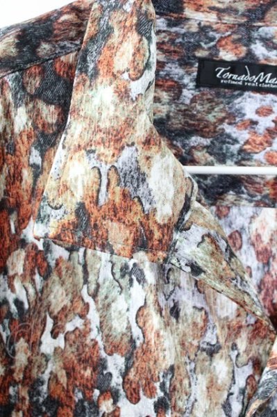 画像3: TORNADO MART / レオパードプリントシャツ LL ボルドー T-25-09-11-024-TO-sh-YM-ZT220 (3)