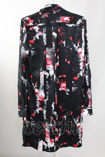 画像2: CIVARIZE / ストライプローズロングジャガードシャツ 46 ブラックｘレッド T-25-09-11-025-CI-sh-YM-ZT