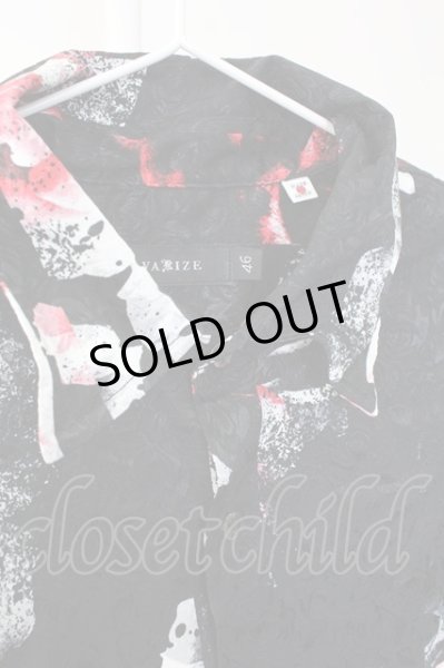 画像3: CIVARIZE / ストライプローズロングジャガードシャツ 46 ブラックｘレッド T-25-09-11-025-CI-sh-YM-ZT220 (3)