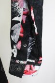 画像4: CIVARIZE / ストライプローズロングジャガードシャツ 46 ブラックｘレッド T-25-09-11-025-CI-sh-YM-ZT