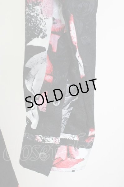 画像4: CIVARIZE / ストライプローズロングジャガードシャツ 46 ブラックｘレッド T-25-09-11-025-CI-sh-YM-ZT220 (4)