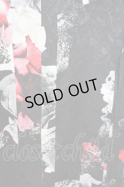 画像5: CIVARIZE / ストライプローズロングジャガードシャツ 46 ブラックｘレッド T-25-09-11-025-CI-sh-YM-ZT220 (5)