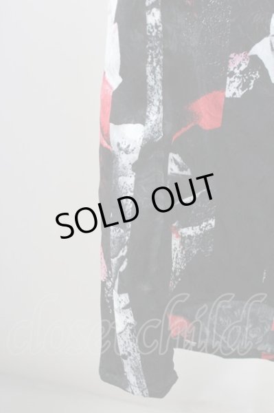 画像6: CIVARIZE / ストライプローズロングジャガードシャツ 46 ブラックｘレッド T-25-09-11-025-CI-sh-YM-ZT220 (6)