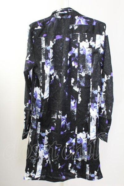 画像2: CIVARIZE / ストライプローズロングジャガードシャツ 46 ブラックｘパープル T-25-09-11-026-CI-sh-YM-ZT