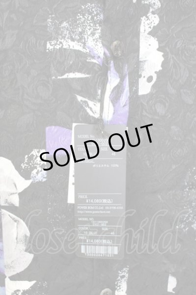 画像7: CIVARIZE / ストライプローズロングジャガードシャツ 46 ブラックｘパープル T-25-09-11-026-CI-sh-YM-ZT (7)