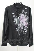画像1: TORNADO MART / フラワーバタフライプリントシャツ LL ブラック T-25-09-11-027-TO-sh-YM-ZT (1)