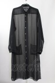 画像1: CIVARIZE / Superbness シフォンシャツガウン F ブラック T-25-09-11-028-CI-sh-YM-ZT (1)