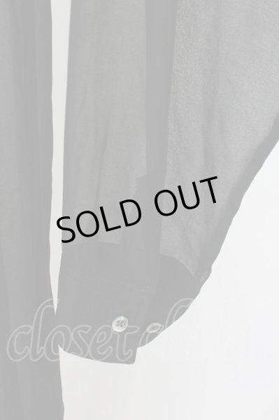 画像4: CIVARIZE / Superbness シフォンシャツガウン F ブラック T-25-09-11-028-CI-sh-YM-ZT220 (4)