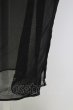 画像6: CIVARIZE / Superbness シフォンシャツガウン F ブラック T-25-09-11-028-CI-sh-YM-ZT220 (6)
