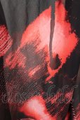 画像6: Wrouge / 総柄シフォンカーディガン  レッドｘブラック T-25-09-11-029-Wr-to-YM-ZT