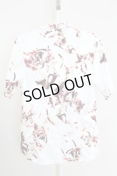 画像2: TORNADO MART / フラワー転写ジャガードシャツ LL ホワイト T-25-09-11-004-TO-sh-YM-ZT (2)