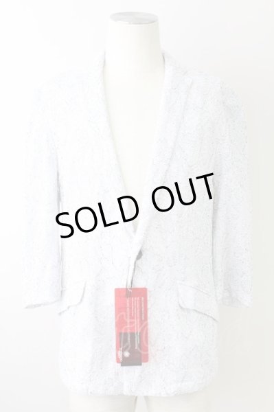 画像1: TORNADO MART / フラワーレースボンディングジャケット LL ホワイト T-25-09-11-039-TO-ja-YM-ZT303 (1)