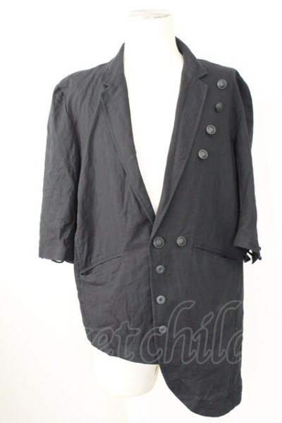 画像1: CIVARIZE / Naked ヘンプテーラードジャケット 46 ブラック T-25-09-11-044-CI-to-YM-ZT