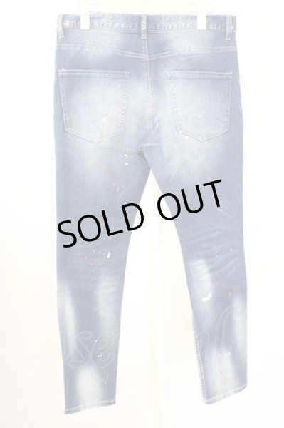 画像2: CavariA / ペイントリペアダメージスキニーデニムパンツ 44 インディゴ T-25-09-11-045-Ca-pa-YM-ZT224 (2)