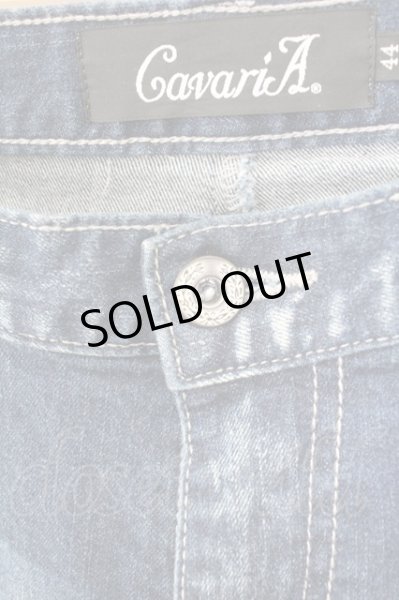 画像3: CavariA / ペイントリペアダメージスキニーデニムパンツ 44 インディゴ T-25-09-11-045-Ca-pa-YM-ZT224 (3)