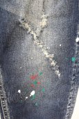画像6: CavariA / ペイントリペアダメージスキニーデニムパンツ 44 インディゴ T-25-09-11-045-Ca-pa-YM-ZT